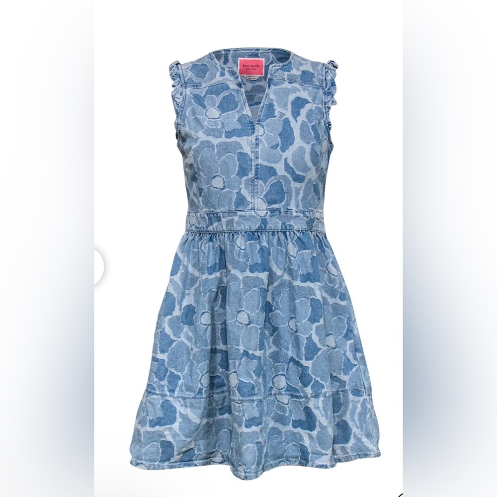 Kate Spade Denim Peony Dress
